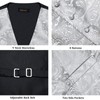 DiBanGu Mens Paisley Suit Waistcoat,Silk Dress Vest and Bowtie Pocket