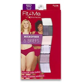 Fruit Of The Loom Womens Fit For Me Plus Size Underwear, Designed To Your Curves, Brief - Microfiber - Assorted, 13 Plus