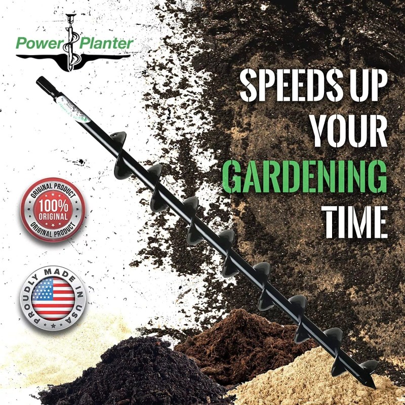 Power Planter Termite & Tree Auger 2"x24" With 3/8" Non-Slip