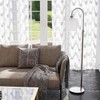 Ceybo 63 in. Brushed Silver Floor Lamp with Opal Globe