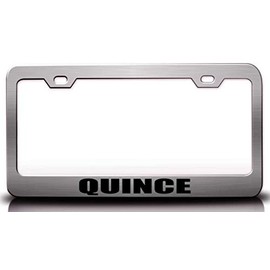Custom Brother - Quince w/Hearts Food Vegetable Fruit Metal Car SUV Truck License Plate Frame Ch h83