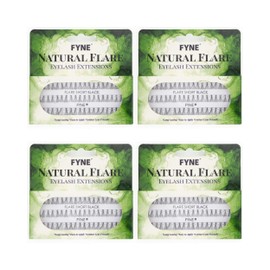 FYNE Natural Eyelash Extensions (Pack of 4, 8mm - Short)