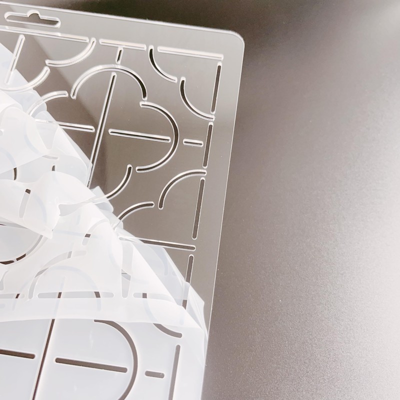 Acrylic Sashiko Stencil, Embroidery Pattern, Quilting Stencil, Classic Flower Pattern