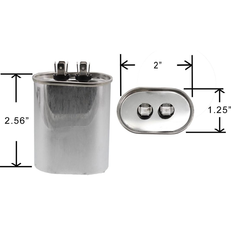 ClimaTek Oval Capacitor - fits Amana # CAP125000370LA | 12.5