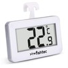 FISHTEC Electronic Refrigerator Thermometer - Triple Hanging System: Hook, Holder,