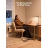 450W Space Heater, Remote Wall Outlet Electric Small Space Heater