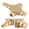 Sensor Adapter Distributor Oil Pressure Temperature Connector 1/8in‑27 NPT 1/4in‑18