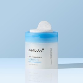 MEDICUBE - Zero Pore Pad Mild 2.0 (70 pads) - Almohadillas tónicas suaves exfoliantes y calmantes - Con PHA, ácido hialurónico, pantenol y madecassoside