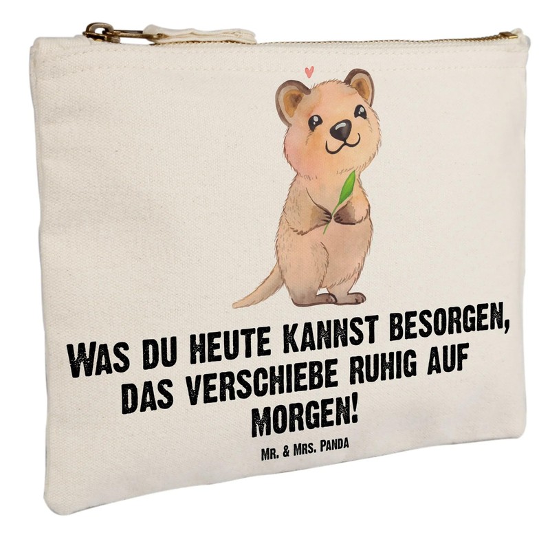 Mr. & Mrs. Panda Quokka Happy Make-Up Bag, White, Hand