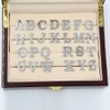 MINGHUA Monogram Alphabet Letters Lapel Pin Badge (M)