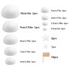 Crafjie Solar System Half Foam Ball Kit Includes 22PCS Mixed