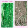 Nielp 18 Pcs Hair Tinsel Clip in, 20.5 Inch Glitter