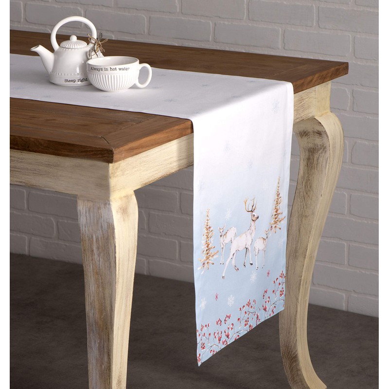 Maison d' Hermine Fairytale Forest 100% Cotton Table Runner Farmhouse