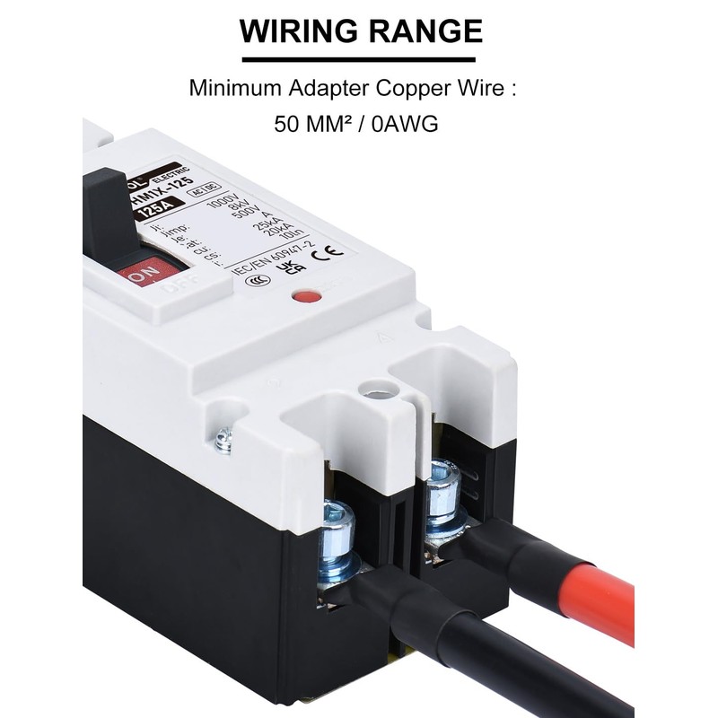 DIHOOL DC Main 125 Amp Circuit Breaker, 500V Battery Disconnect