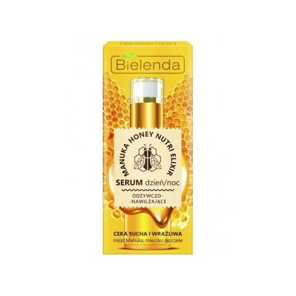 Bielenda HONEY NUTRI ELIXIR Experience Moisturising Serum Day / Night of the Skin Dry and Sensitive 30 g