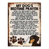 Shawprint MY DOG'S BEDTIME PRAYER RETRO STYLE METAL TIN SIGN/PLAQUE