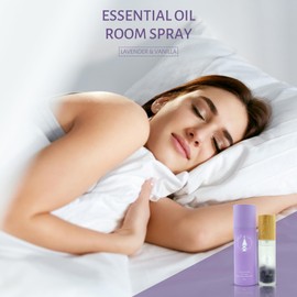 Room Spray | Lavender and Vanilla fragrance | Energized in Reiki + Crystals Amethyst included | Aromatherapy | Spray for Sleep