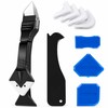 3-in-1 Silicone Caulking Tool Kit, 9-Piece Sealant Remover, Smoothing Scraper