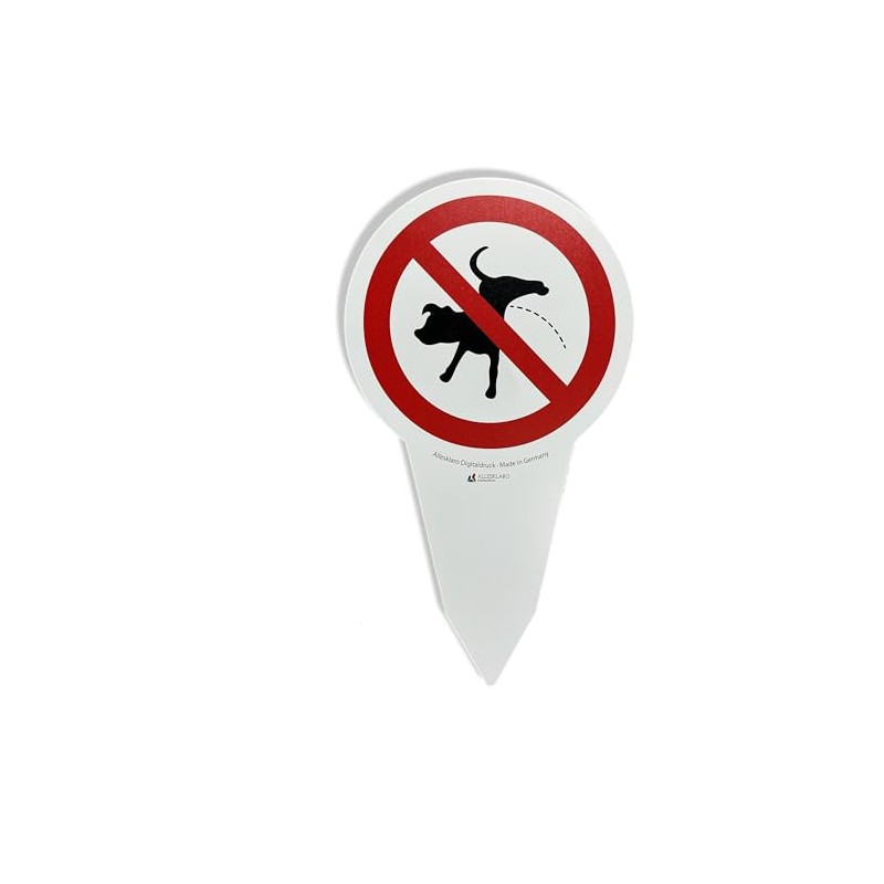 AllesKlaro® High-Quality XXL Plug-In Sign – No Dogs Pee –