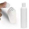FRAGFRE 6pcs Empty White HDPE Bottle 8oz - Bullet Round