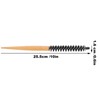 Mini Round Brush Nylon Bristles Short Hair Styling Wooden Handle