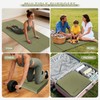 LVME Foldable Yoga Mat,（75"x31.5"）Extra Large Travel Mat