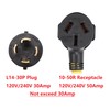 ONETAK NEMA L14-30P to 10-50R ETL Listed 120V/240V 30 Amp