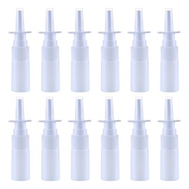 GSHLLO 20 Pcs 10ml Plastic Nasal Spray Bottles Fine Mist Atomizer Sprayer Small Nose Spray Bottle Refillable Fine Mist Sprayers for Home Outdoor