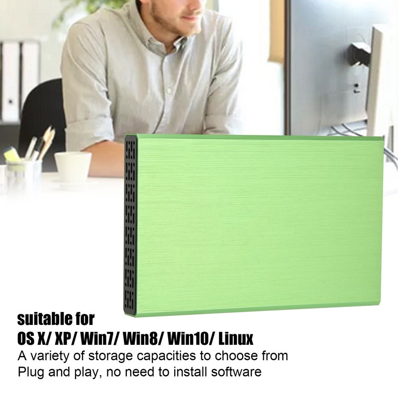 BU KING External Drive 2.5 Inch YD00012 Green Mobile Hard