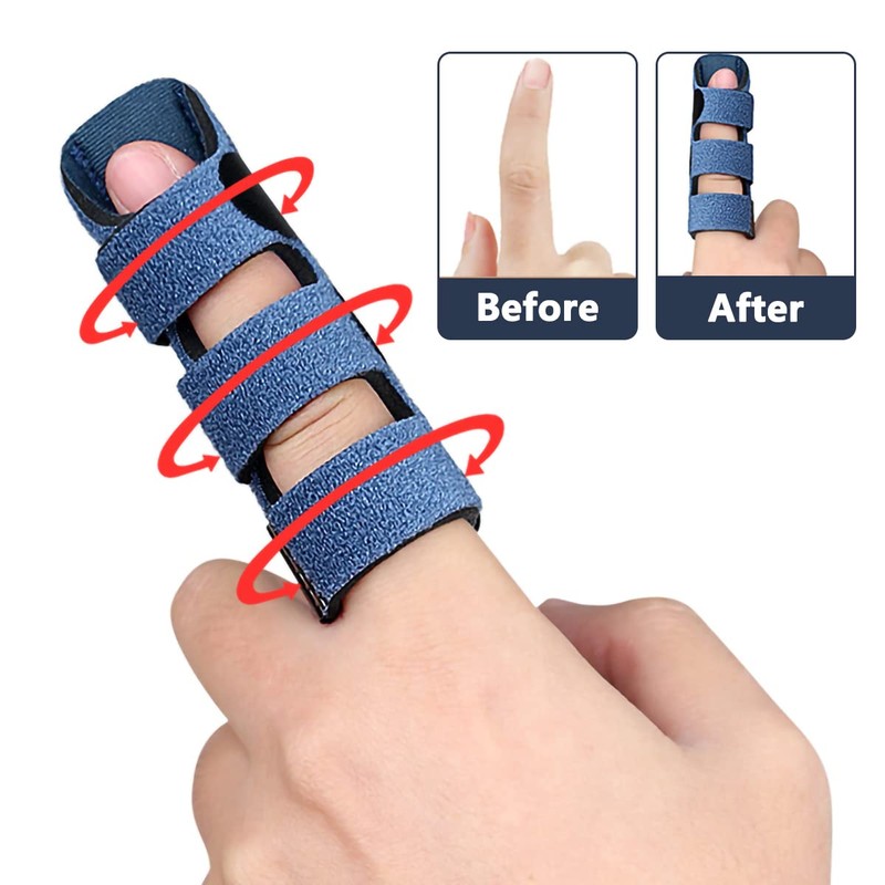 FIBOUND Pack of 2 Finger Stabiliser, Finger Splints, Finger Brace,