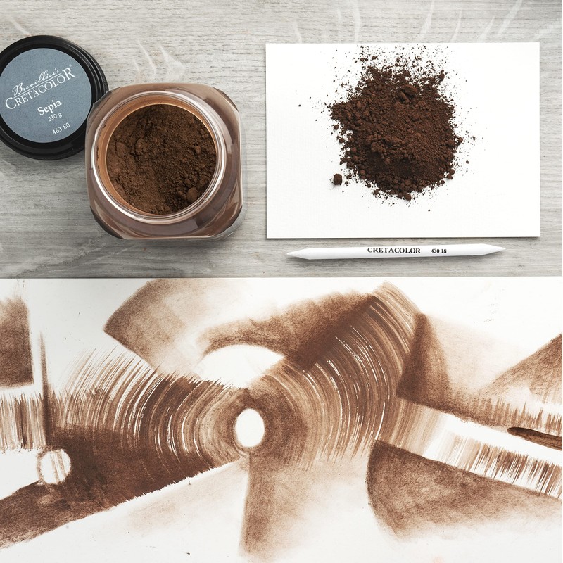 Cretacolor Sepia Powder 230g Jar
