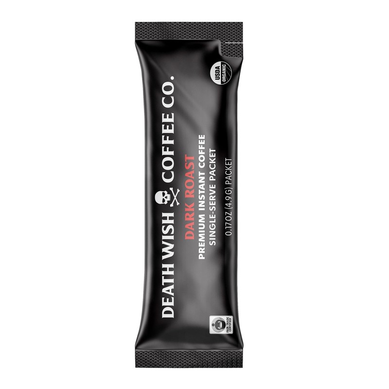 Death Wish Coffee Instant Dark Roast Coffee Packets, Bold &