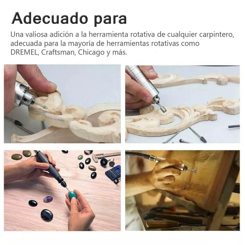 LOVLYLOVLY 20 Pzs Kit Fresas Para Madera Carburo Para Dremel