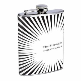 Albert Camus, The Stranger, 8OZ Stainless Steel Flask D-037