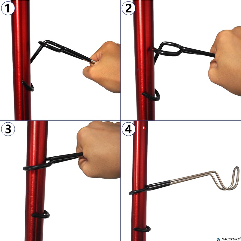 NACETURE キャンプランタンフック 2個パックランタンハンガー ランタンハンガー ポール - 重い用途のキャプテンスタッグ ランタンスタンド用アクセサリー、ランタンはんがー テントポールフックランタンホルダーハンガークリップ、キャンプライトフック