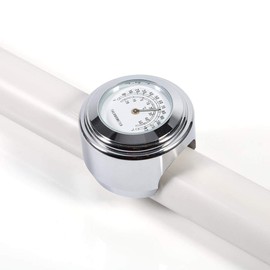 Motorcycle thermometer prime, thermometer for motorcycle, motorcycle handlebar thermometer, handlebar temperature display, 7/8 inch, 1 inch motorcycle handlebar holder, thermometer, waterproof