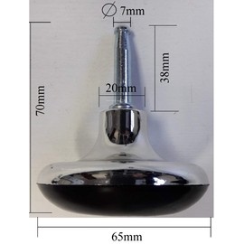 Save on Goods UK,Mushroom shape Castors Gliders, Glides. Bed Feet. Furniture & Bed foot fittings fixings. Silver chrome finish. Set of 4