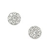 Fossil Disc Silver Stud Earrings