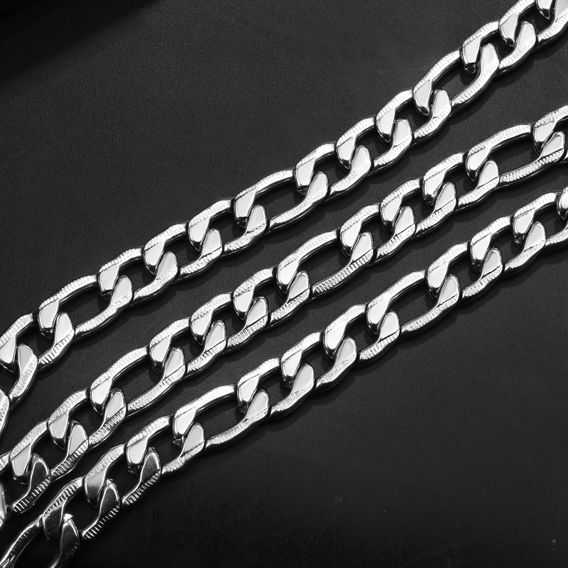 MISWOYI Silver 316L Waterproof Stainless Steel Bracelet For Men, Stylish