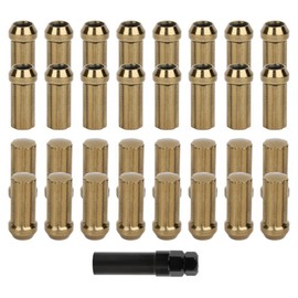 VioletLisa 32 M14x1.5 7-Spline Lug Nuts + Key Fits H2