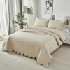 Brandream Full Size Quilt Set Cotton Beige Quilts Luxury Farmhouse