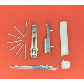 Aubi Siegenia Corner Bearing A300 Corner Bearing Angle EW001 and EB005 Corner Bearing Bracket Including Cover Caps and Mounting Material (with Adjustment Key)