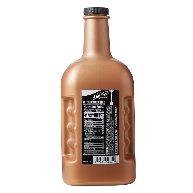 DaVinci Gourmet Sweet Cream Creamer, 64 Fluid Ounces (Pack of