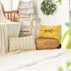 Artoid Mode Yellow Dahlia Geometric Spring Cushion Covers Set of
