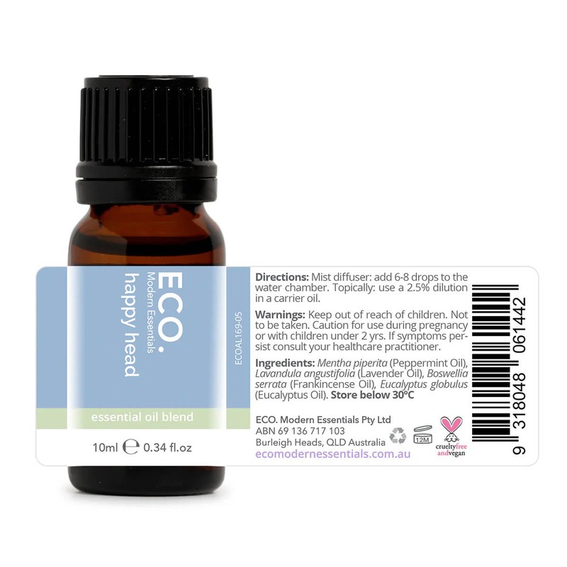 ECO. Modern Essentials Happy Head Essential Oil Blend, 10ml