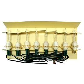 Christopher Radko 43295 - 7 Light Green Wire White Bubble Light Set