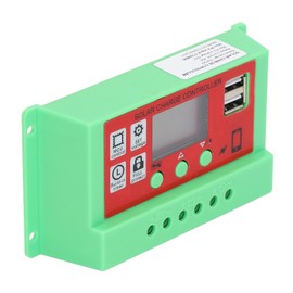 Solar Charge Controller PWM Solar Controller Regulator with LCD for Smart Home 12V 24V30A