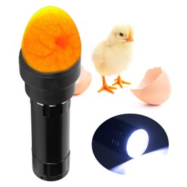 Egg Candler, LED Light Egg Candler Tester, Bright Cool Light Candling Lamp with Lanyard for Chicken Ducks Birds Goose Incubating, Distinguishing Fertile, Observing Development