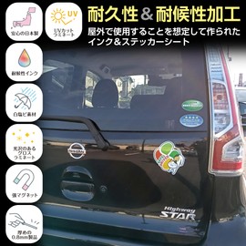 Check This Out! 【Magnet Type】Elderly Mark Cat Design Silver Mark Sticker for Cars Senior-oriented Sign Magnet Present Retirement Celebration Longevity Celebration Birthday Gift (Magnet, Cat A)