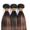 P1B30 Bundle Highlight Straight Human Hair Bundles Two Tone Black